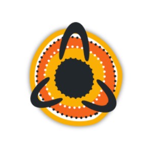 Aboriginal art work designed by an Aboriginal graphic designer, Charmaine Mumbulla