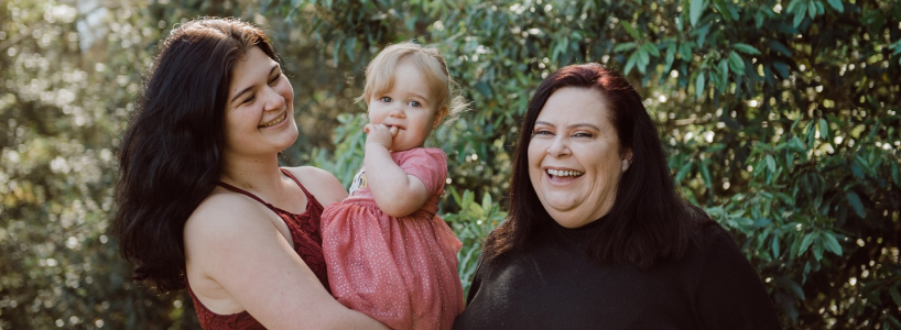 Believe in Me - Photo of Elissia, Ava and Terri smiling